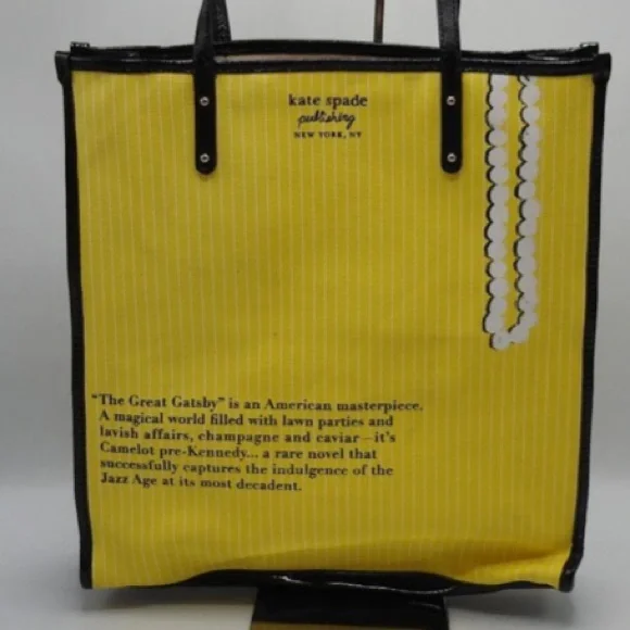SOLD Kate Spade Rare Great Gatsby Tote - Picture 4 of 13